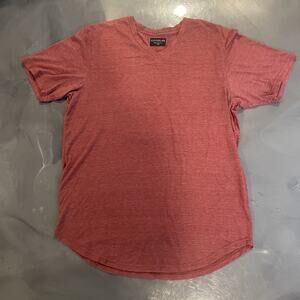 GoodLife T-Shirt Mens XL Heathered Red V Neck Pullover Short Sleeve USA Cotton